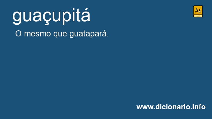 Significado de guaupit