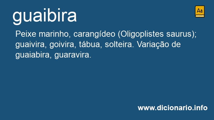 Significado de guaibira