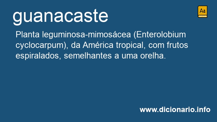 Significado de guanacaste