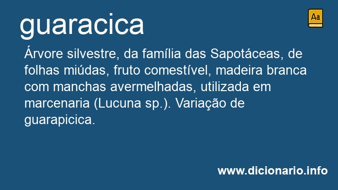 Significado de guaracica