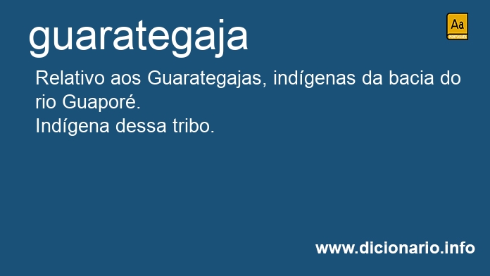 Significado de guarategaja