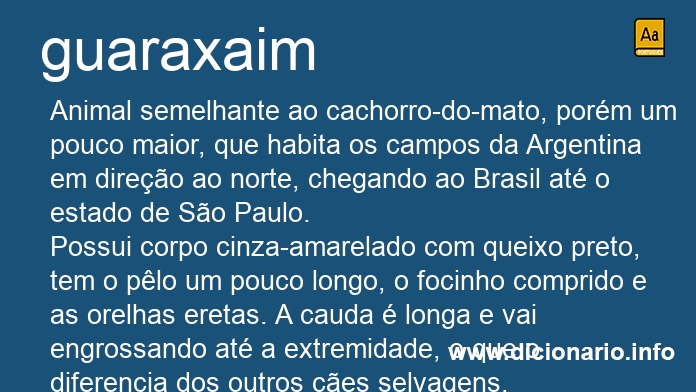 Significado de guaraxaim