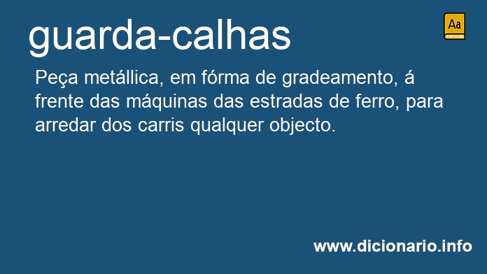 Significado de guarda-calhas