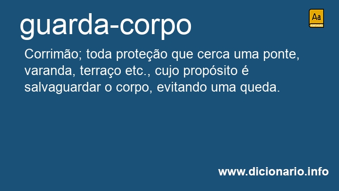 Significado de guarda-corpo