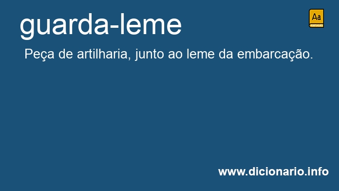 Significado de guarda-leme