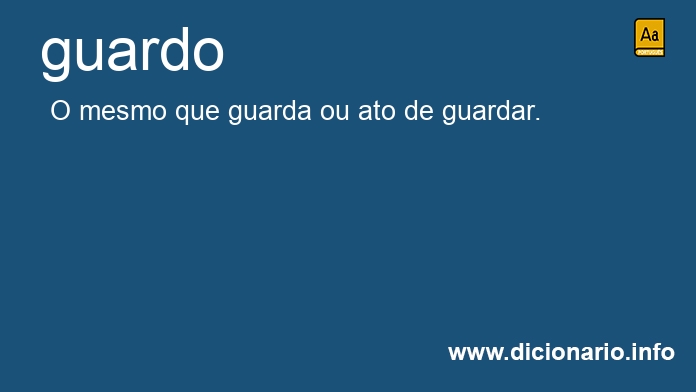 Significado de guardo