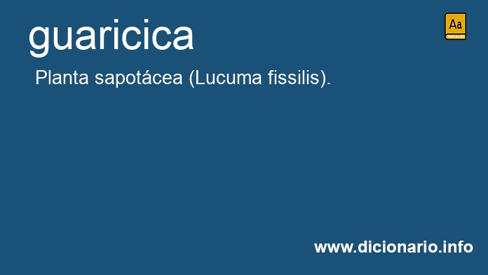 Significado de guaricica