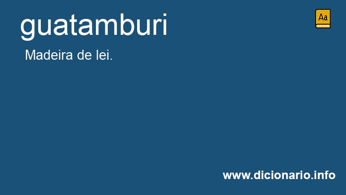 Significado de guatamburi