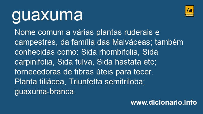 Significado de guaxuma