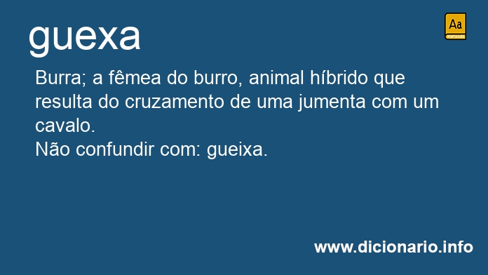 Significado de guexas