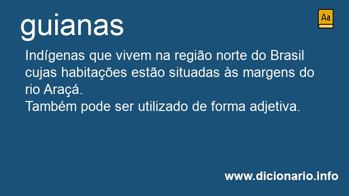 Significado de guianas