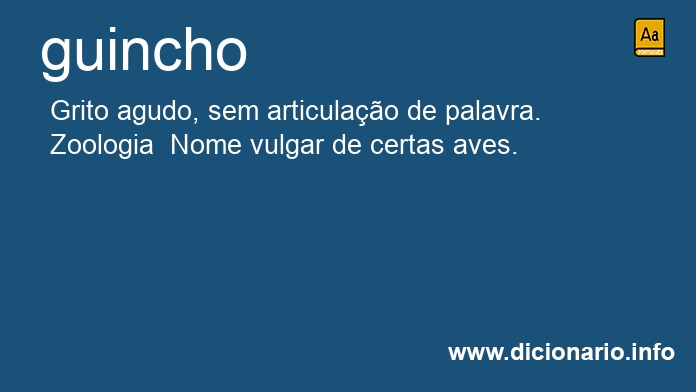 Significado de guincho