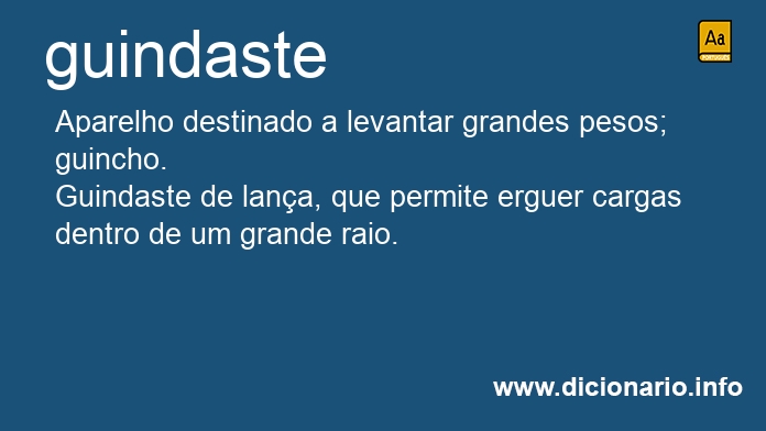 Significado de guindaste