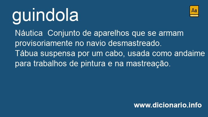 Significado de guindola