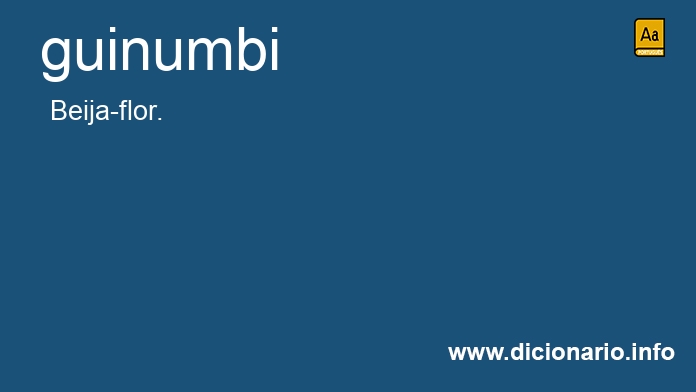 Significado de guinumbi