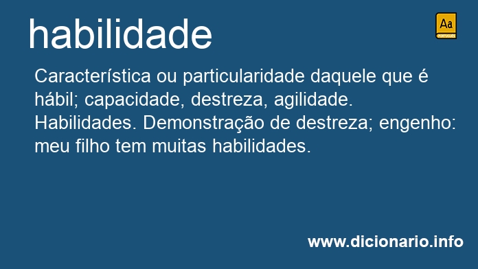 Significado de habilidades