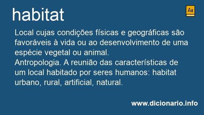 Significado de habitat