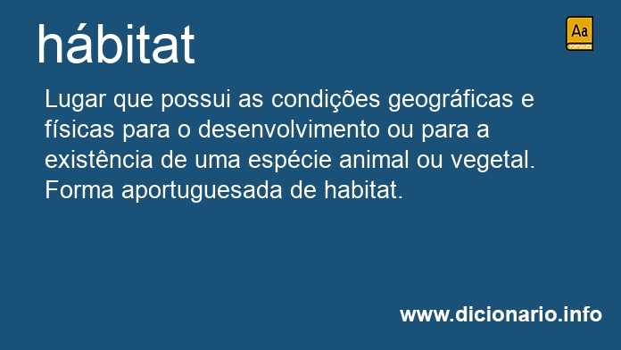 Significado de hbitats