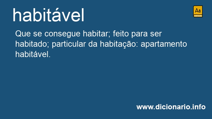 Significado de habitvel