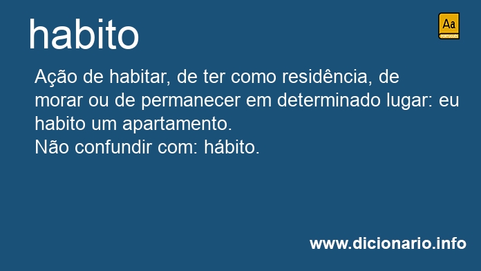 Significado de habito