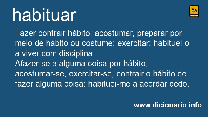 Significado de habituar