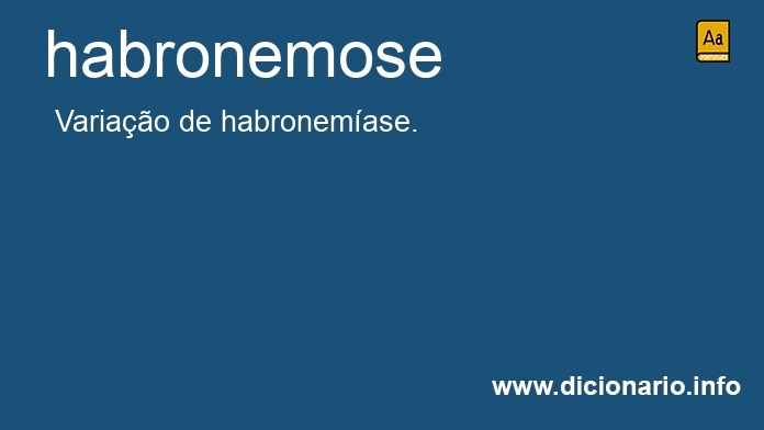 Significado de habronemose