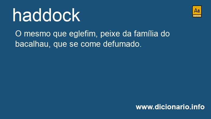 Significado de haddock