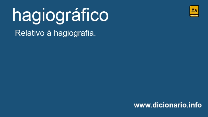 Significado de hagiogrficos
