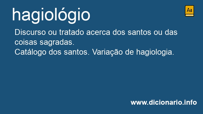 Significado de hagiolgios