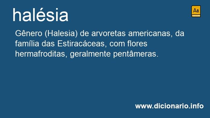 Significado de halsia