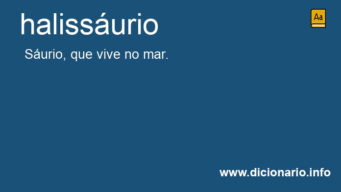 Significado de halissurio