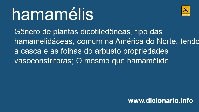 Significado de hamamlis