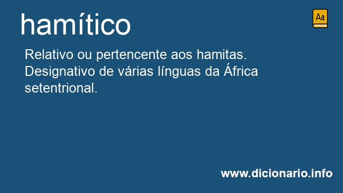 Significado de hamtica