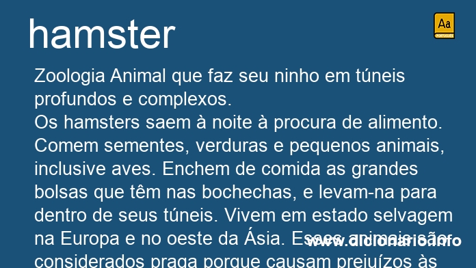 Significado de hamster
