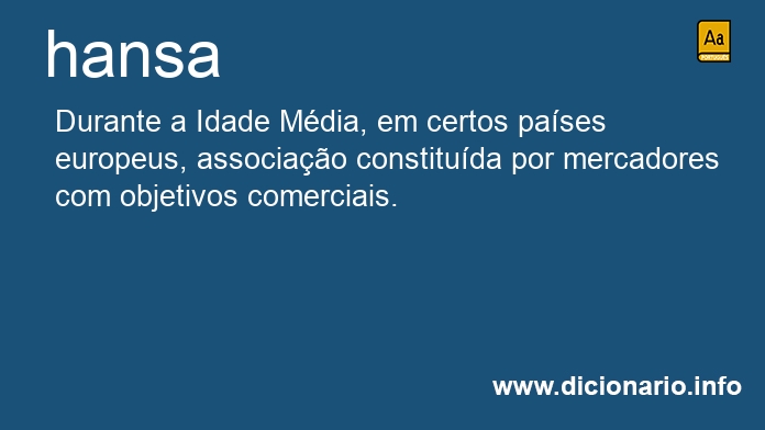 Significado de hansas