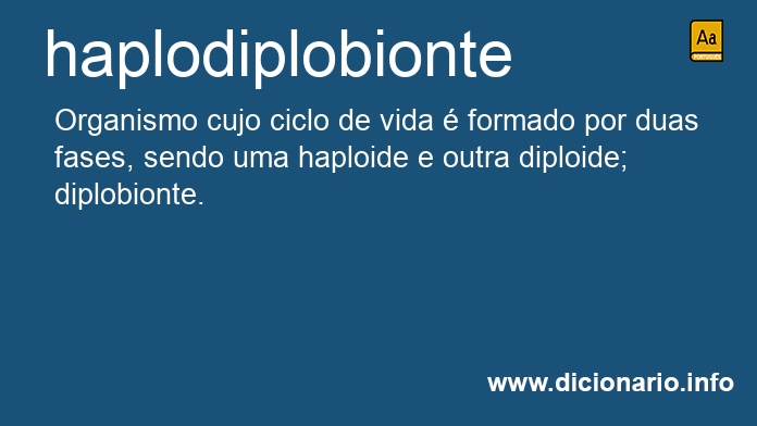 Significado de haplodiplobionte