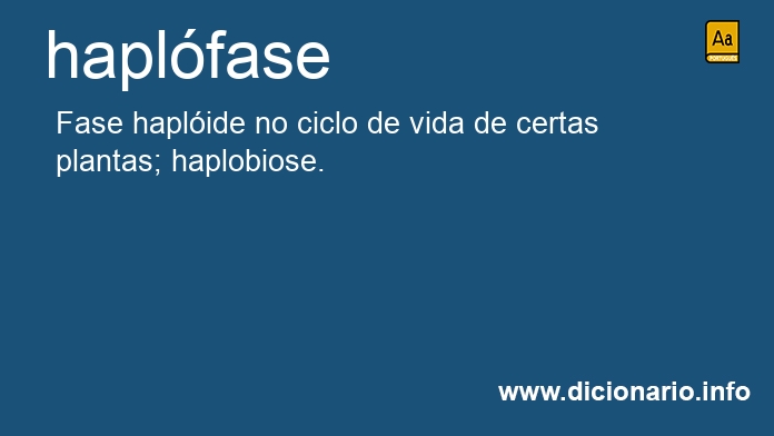 Significado de haplfase