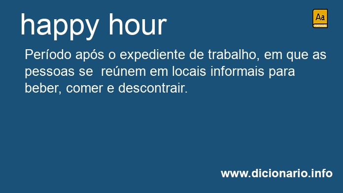 Significado de happy hour