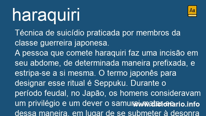 Significado de haraquiri