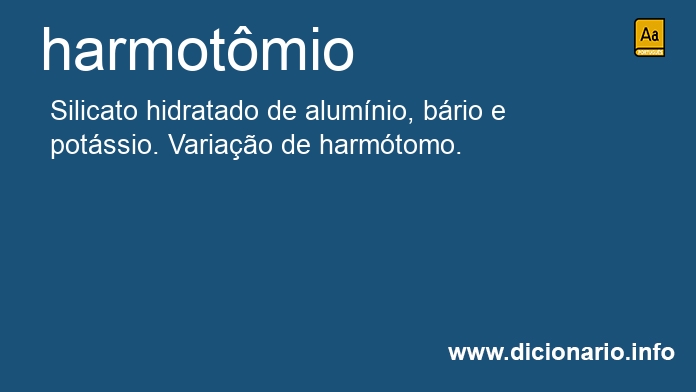 Significado de harmotmio