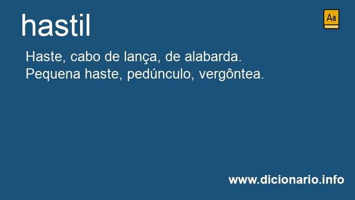 Significado de hastis