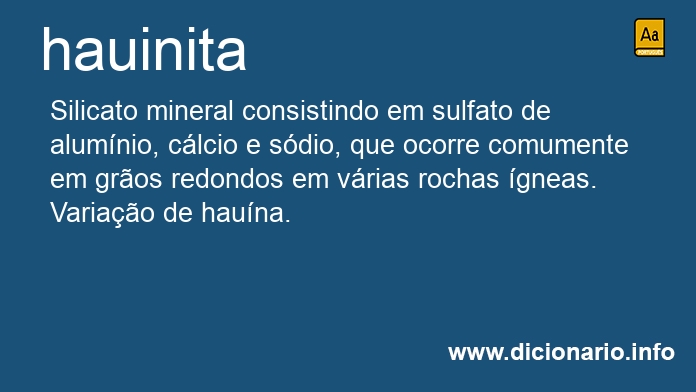 Significado de hauinita