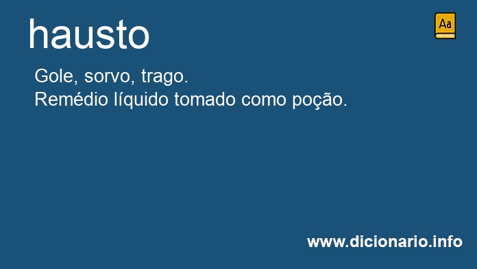 Significado de haustos