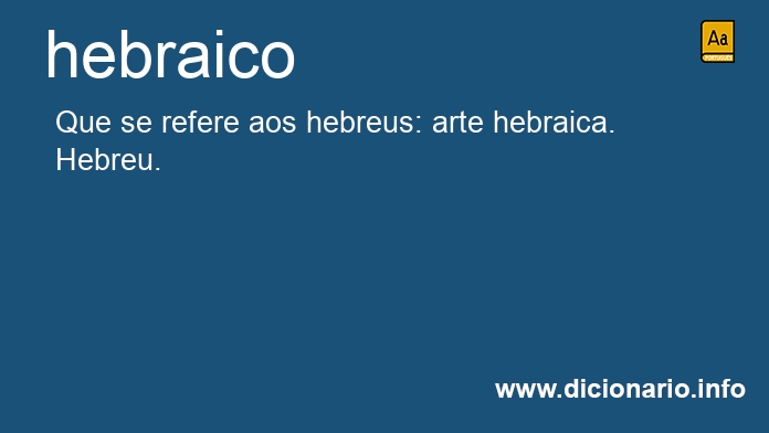 Significado de hebraica