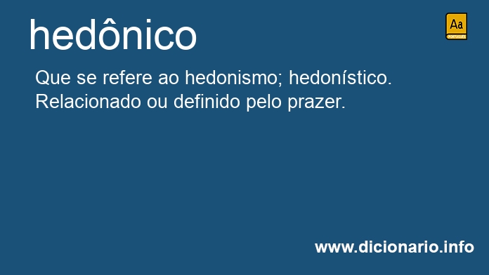 Significado de hednico