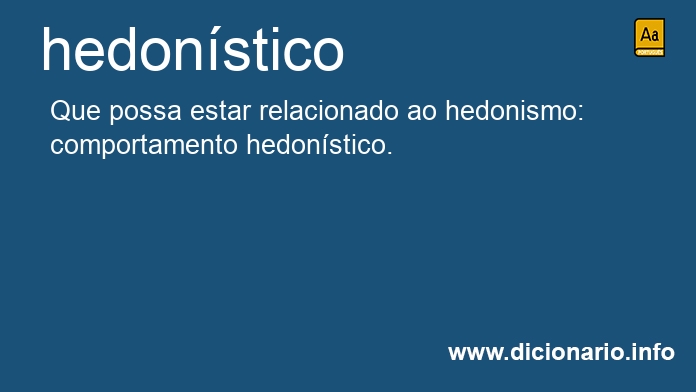 Significado de hedonstica