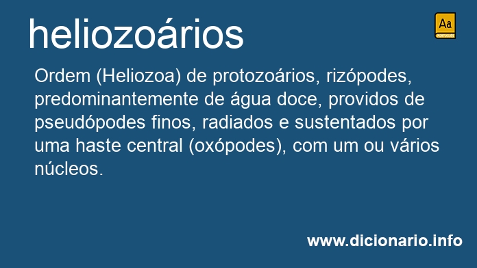 Significado de heliozorios