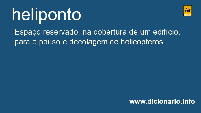 Significado de heliponto