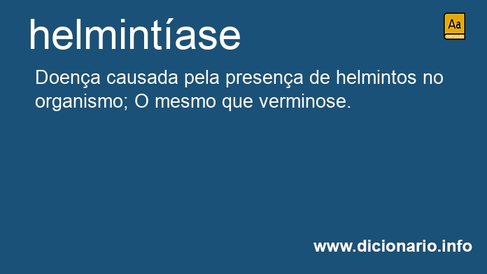 Significado de helmintase