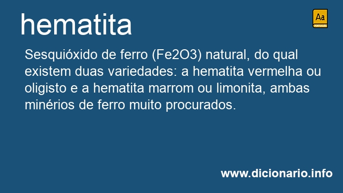 Significado de hematitas